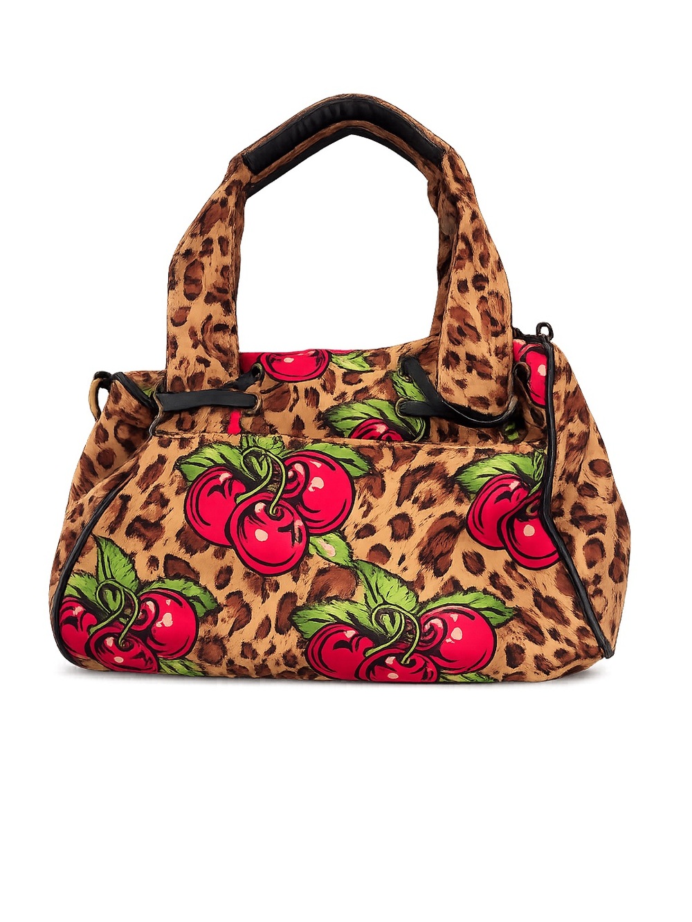Betseyville by Betsey Johnson Leopard & Cherry small Tote Bag